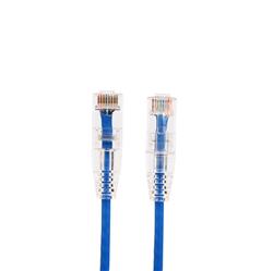 iCAN Ultra Slim CAT6 Ethernet Patch Cable, High Speed 1000Mbps 250MHz, UTP 28AWG, 5FT, Blue