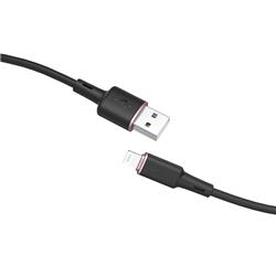 ACEFAST 1.2 Meter MFI USB-A to Lightning Cable, silicone, Black