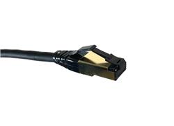 Micro Connectors 50 Feet Cat8 SFTP RJ45 Patch 26AWG Cable (Black)