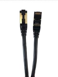 Micro Connectors 50 Feet Cat8 SFTP RJ45 Patch 26AWG Cable (Black)