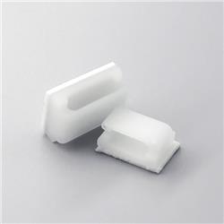 iCAN - Lot de 100 clips de câble auto-adhésifs 13 x 16 mm, blanc