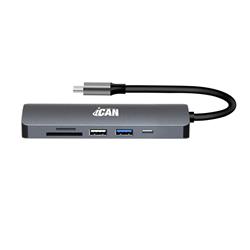 iCAN Type C 6 In 1 USB 3.0 Type C Adapter