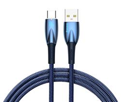 Baseus Glimmer Series Fast Charging Data Cable USB-A to Type-C 100W, 1m (3.3ft),  Blue