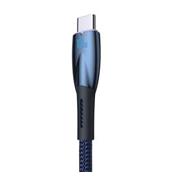 Baseus Glimmer Series Fast Charging Data Cable USB-A to Type-C 100W, 1m (3.3ft),  Blue