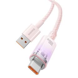 Baseus Explorer Series Fast Charging Cable with Smart Temperature Control USB to Type-C 100W, 1m (3.3ft), Pink(Open Box)