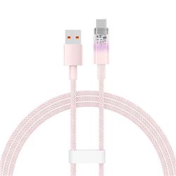 Baseus Explorer Series Fast Charging Cable with Smart Temperature Control USB to Type-C 100W, 1m (3.3ft), Pink(Open Box)