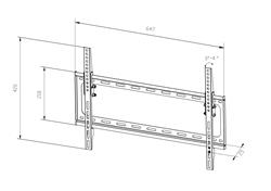 iCAN PSW698MT TV Wall Bracket for 32"-70" Flat Screen TV, VESA 600 mm x 400 mm, Max Load 35 Kg.