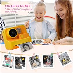 Mafiti Kids Camera Instant Print, K27 48MP Digital Camera with Zero Ink, Selfie 1080P Video Camera with 32G TF Card, Toys Gi...