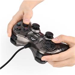 Rii GP500 Gaming Wired Gamepad Controller for PC  (TURB 12 FIRE Buttons 4 AXLS)-Black(Open Box)