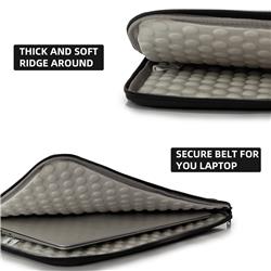 KINGSLONG 17.3" Laptop Sleeve, Bubble Soft Case, Black