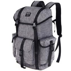 KINGSLONG - Sac à dos de 15,6 po en polyester, gris