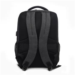Sac à dos iiCAN pour ordinateur portable 15,6 pouces avec port de chargement USB, gris