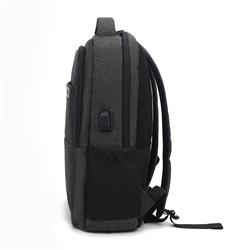 Sac à dos iiCAN pour ordinateur portable 15,6 pouces avec port de chargement USB, gris