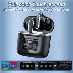 iCAN YX-27-BK TWS, ANC, ENC, Wireless Earbuds with Smart Screen