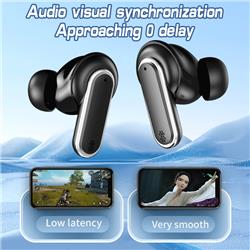 iCAN YX-27-GLD TWS, ANC, ENC, Wireless Earbuds with Smart Screen