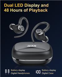 Écouteurs sans fil iCAN MD033-BK avec micro antibruit