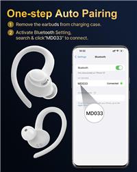 Écouteurs sans fil iCAN MD033-BE avec micro antibruit