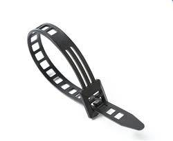 iCAN Attache-Câble Nylon Perforée Réutilisable, 9mm x 150mm, 100pcs, Noir