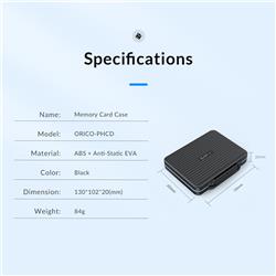 BrandORICO-PHCD-3-BK-BP