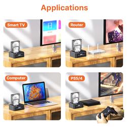 iCAN RSH-DS01 USB 3.0 Dual Bay SATA Hard Drive Dock