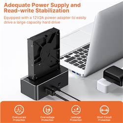 iCAN RSH-338H  2.5" and 3.5" SATA HDD / SSD Docking Station with Memory Card Reader Function for SD/TF