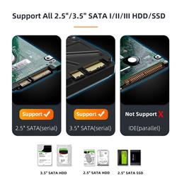 iCAN K3082H 2.5'' and 3.5'' USB3.0 Dual Bay Docking