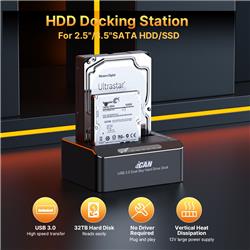 iCAN RSH-DS01 USB 3.0 Dual Bay SATA Hard Drive Dock