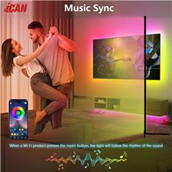 iCAN Smart Corner Floor Lamp,Voice control,Remote Control.