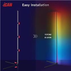 iCAN Smart Corner Floor Lamp,Voice control,Remote Control.