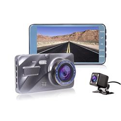 iCan Dual Dashcam, 1080p Full HD Front and Rear, 4.0" IPS Display