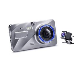 iCan Dual Dashcam, 1080p Full HD Front and Rear, 4.0" IPS Display