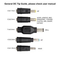 iCAN 180W Universal Gaming Notebook Adapter, 5 DC Tips