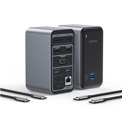 Choetech 15-in-1 USB-C 100W Quadruple Display Docking Station(Open Box)