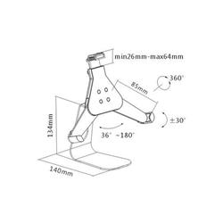 PUREX Technology 8.9" to 10.4" Tablet Mount and Stand