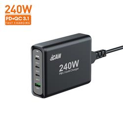 iCAN 240W 4-Port GaN PD Gaming Laptop Charger(Open Box)