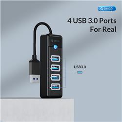 Orico 4-Port USB 3.0 Data Transfer Hub with USB-A Input