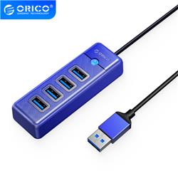 ORICO 4-Port USB-A To USB 3.0 Hub with 15cm Cable, USB-A Input, Blue