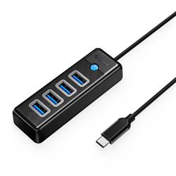 Orico 4-Port USB 3.0 Data Transfer Hub with USB-C Input