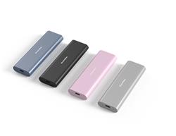 Blueendless  M2815SN Aluminum Alloy Dual Protocol free tool External  Type C USB 3.1 10Gbps M.2 NVMe & 5Gbps NGFF SSD Enclosure