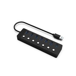 iCAN 7-Port USB 3.0 Hub with LED Individual Power Switches(Open Box)