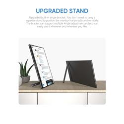 Arzopa 15.6'' Display, IPS Panel, 1920 x 1080 FHD, 60Hz Kickstand