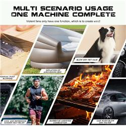 Dépoussiéreur à air électrique iCAN F31V2, dépoussiéreur à air comprimé 110 000 tr/min.