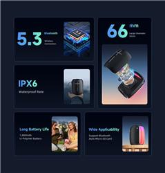 Haut-parleur Bluetooth 5.3 sans fil AWEI Y525