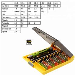 King'sdun KS-8089A 45-in-1 Precision Screwdriver Set for Repairing Computer and Mobile Phone.(Open Box)