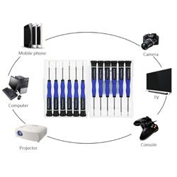 King'sdun KS-666-12 12 Pieces Precision Screwdriver Set for Repairing Mobile Phone, Computer, Camera, Console, TV and Projector