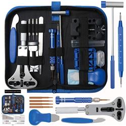 King'sdun KS-870208 Kit d'outils de réparation de montres 208 pièces, noir avec bleu.