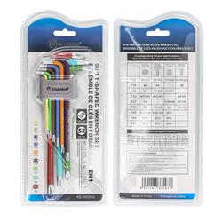 King'sdun KS-202010 9 Pieces S2 Medium-length T-shaped Wrench Set.
