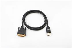 iCAN DisplayPort to DVI (DVI-D) Cable, 6FT, Black