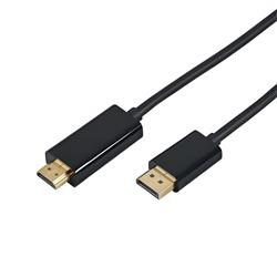 iCAN Displayport to HDMI Cable, Male to Male, 10FT