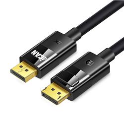 iCAN DisplayPort 1.4 Cable, 8K@60Hz, Gold Plated, M/M, 10FT, Black